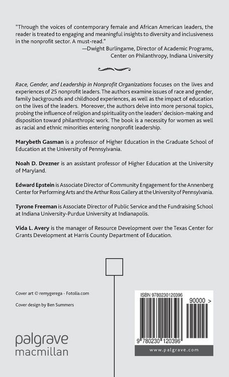 Produktbild: Race, Gender, and Leadership in Nonprofit Organizations