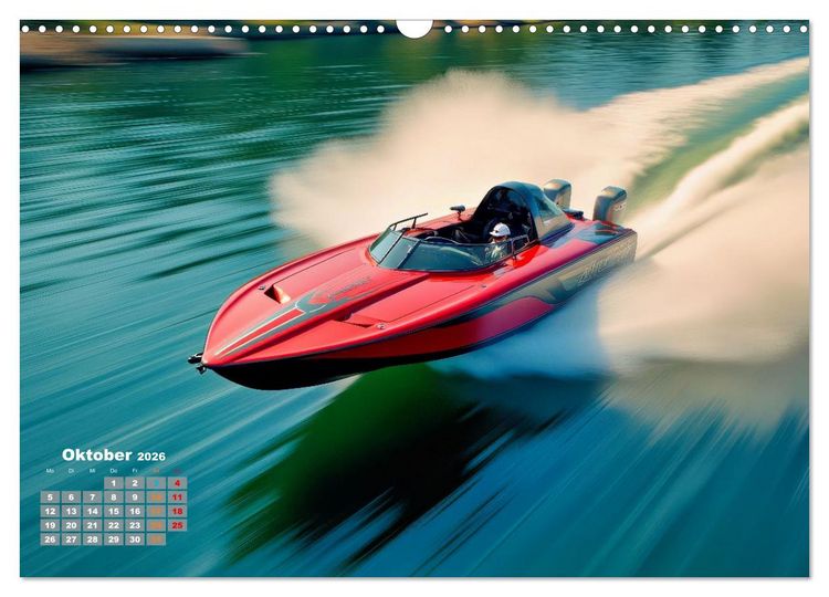 Produktbild: Speedboote (Wandkalender 2026 DIN A3 quer), CALVENDO Monatskalender