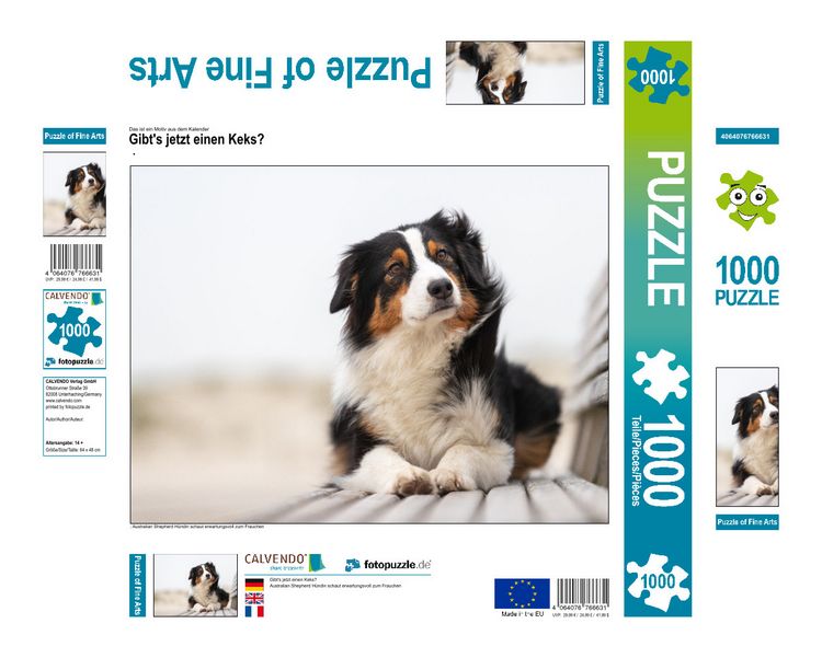 Produktbild: CALVENDO Puzzle Gibt's jetzt einen Keks? 1000 Teile Lege-Gr&ouml;&szlig;e 640 x 480 cm Foto-Puzzle Bild von Annett Mirsberger