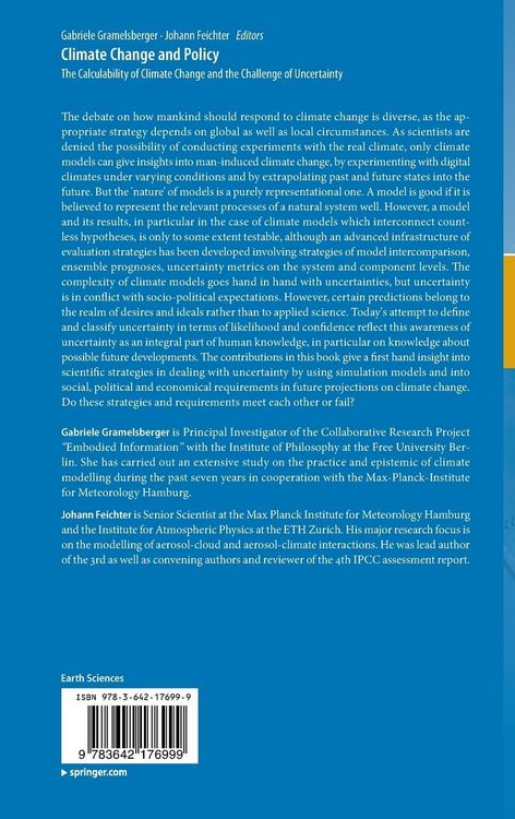 Produktbild: Climate Change and Policy