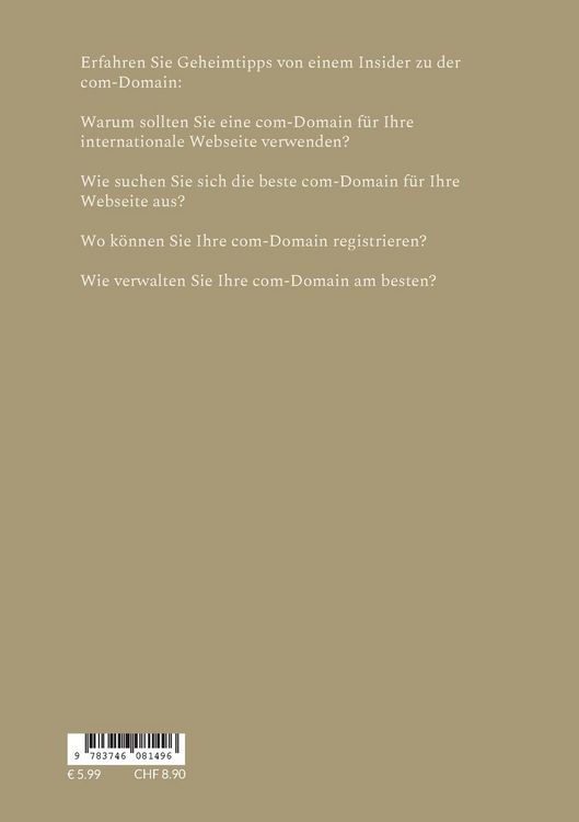 Produktbild: Warum Sie eine com-Domain f&uuml;r Ihre internationale Webseite verwenden sollten