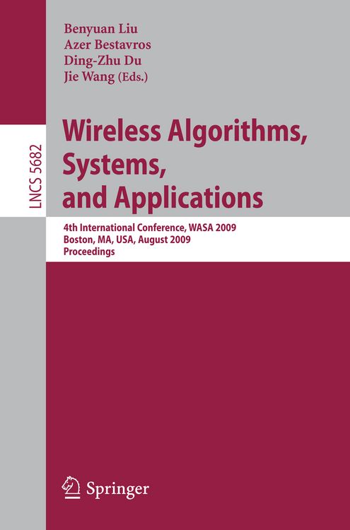 Produktbild: Wireless Algorithms, Systems, and Applications