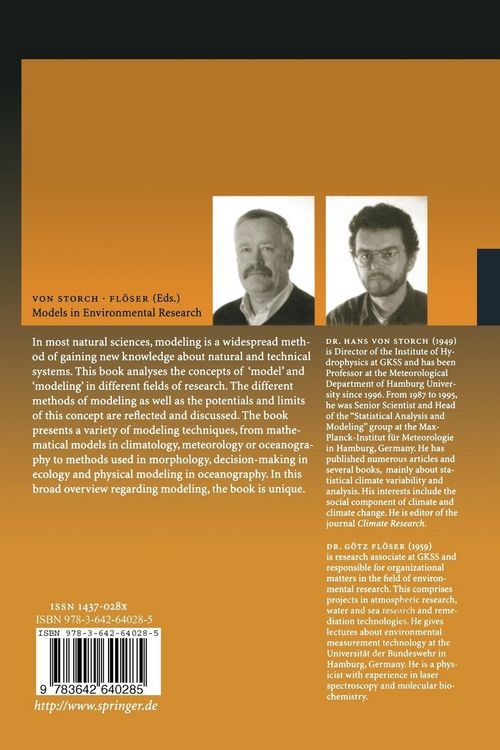 Produktbild: Models in Environmental Research