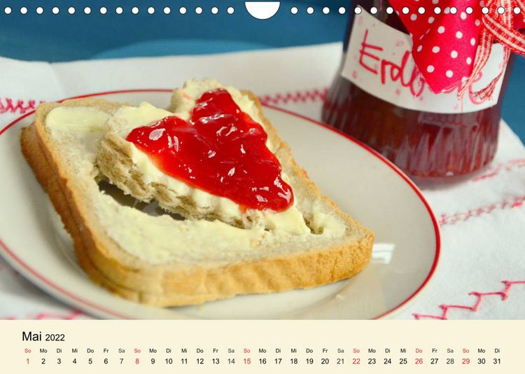 Produktbild: Marmelade schmeckt nicht nur auf dem Fr&uuml;hst&uuml;ckstisch! (Wandkalender 2022 DIN A4 quer)