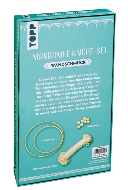 Produktbild: Makramee Kn&uuml;pf-Set Wandschmuck