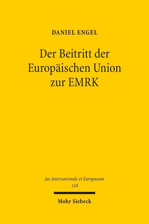 Produktbild: Der Beitritt der Europ&auml;ischen Union zur EMRK
