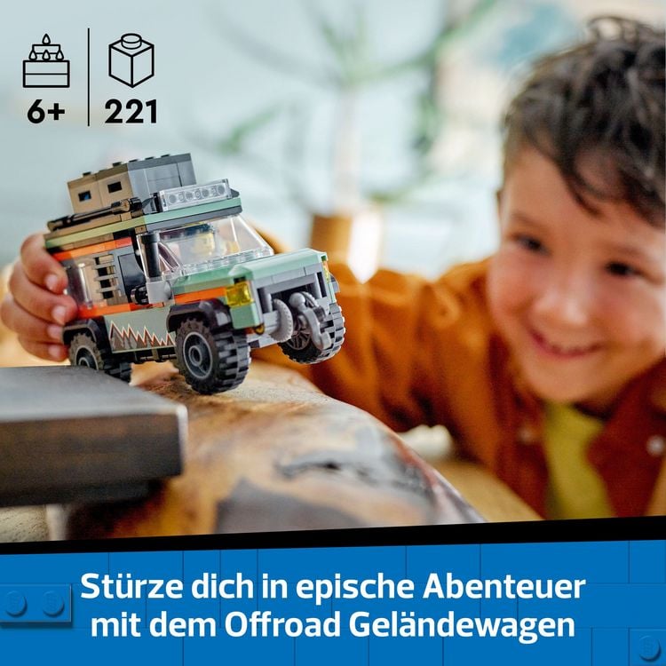LEGO City Offroad Geländewagen - Bauspielzeug Set für Kinder 60447