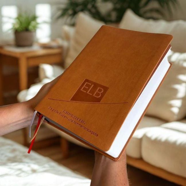 Produktbild: Elberfelder Bibel. Die gro&szlig;e Studien- und Kommentarausgabe, Kunstleder Beige