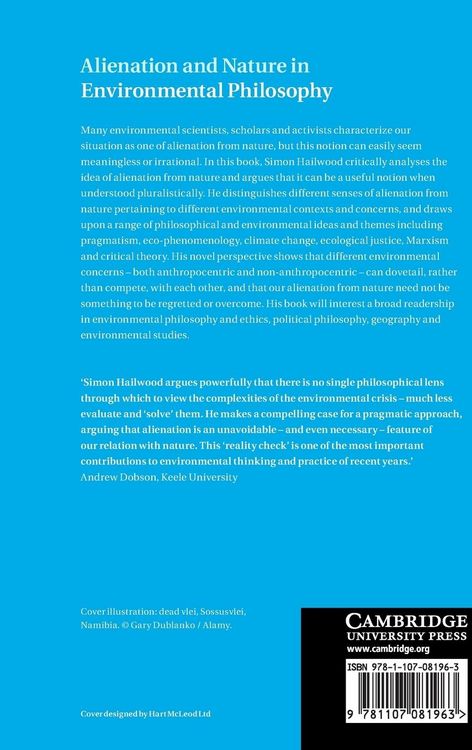 Produktbild: Alienation and Nature in Environmental Philosophy