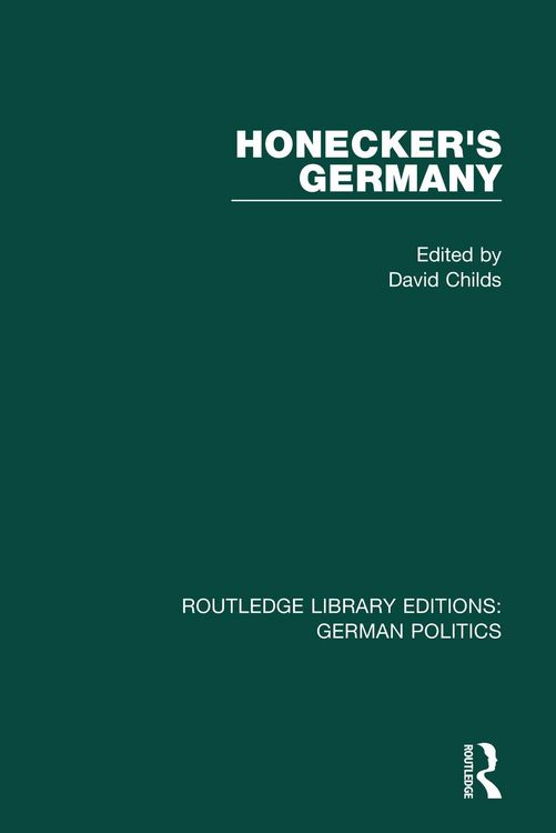 Produktbild: Honecker's Germany (RLE: German Politics)