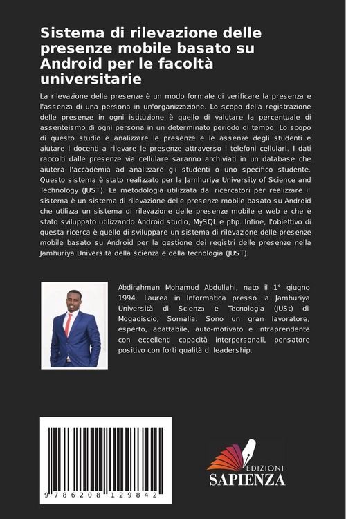 Produktbild: Sistema di rilevazione delle presenze mobile basato su Android per le facolt&agrave; universitarie