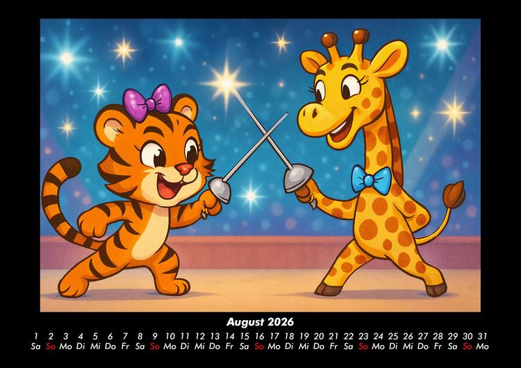 Produktbild: Tina & Nala bei den Olympischen Spielen 2026 Fotokalender DIN A3