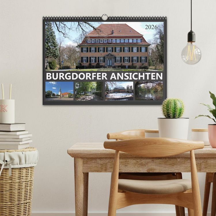 Produktbild: BURGDORFER ANSICHTEN (Wandkalender 2026 DIN A3 quer), CALVENDO Monatskalender
