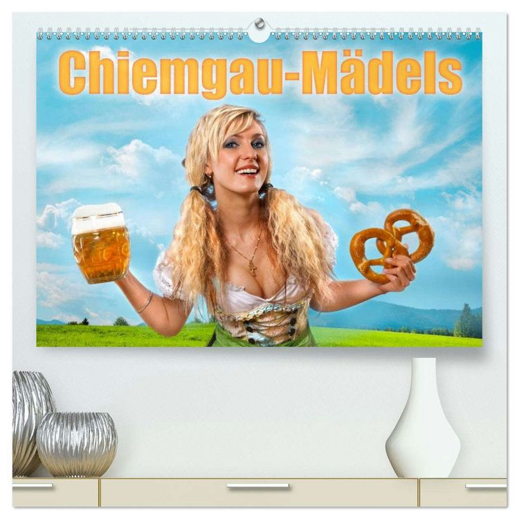 Produktbild: Chiemgau-M&auml;dels (hochwertiger Premium Wandkalender 2026 DIN A2 quer), Kunstdruck in Hochglanz