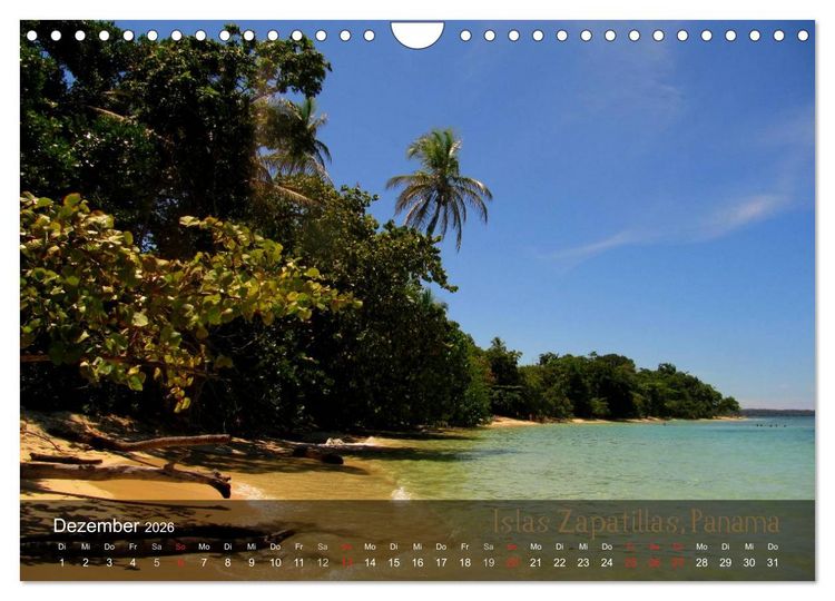 Produktbild: Von Mexiko nach Panama in 12 Monaten (Wandkalender 2026 DIN A4 quer), CALVENDO Monatskalender