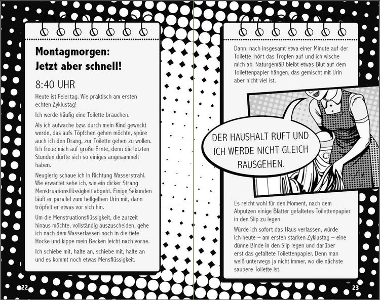Produktbild: Die freie Mens - Leas COMIC-TAGEBUCH f&uuml;r eine schmerzfreie Regel ohne Binden, Tampons und Co