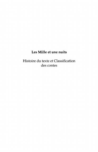 Produktbild: Les mille et une nuits - histoire du tex