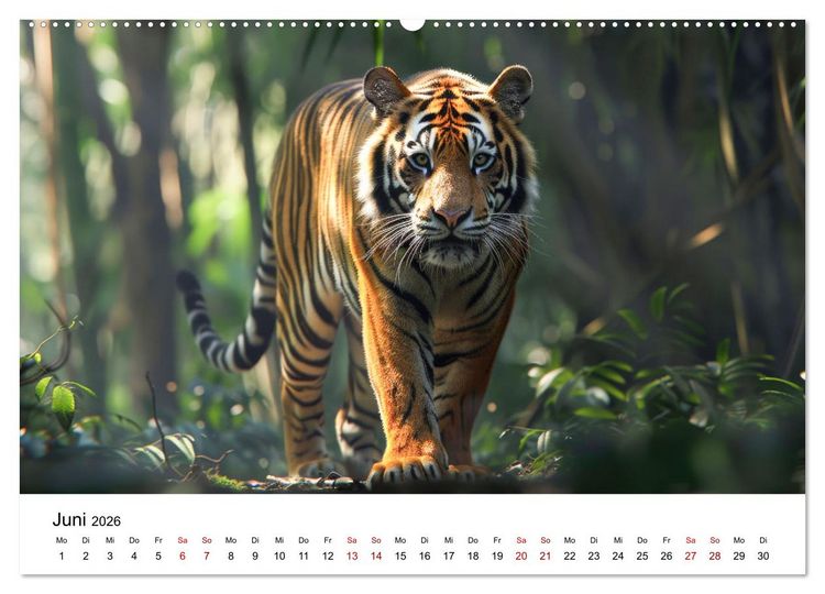 Produktbild: Magische Tierwelt Asiens (hochwertiger Premium Wandkalender 2026 DIN A2 quer), Kunstdruck in Hochglanz