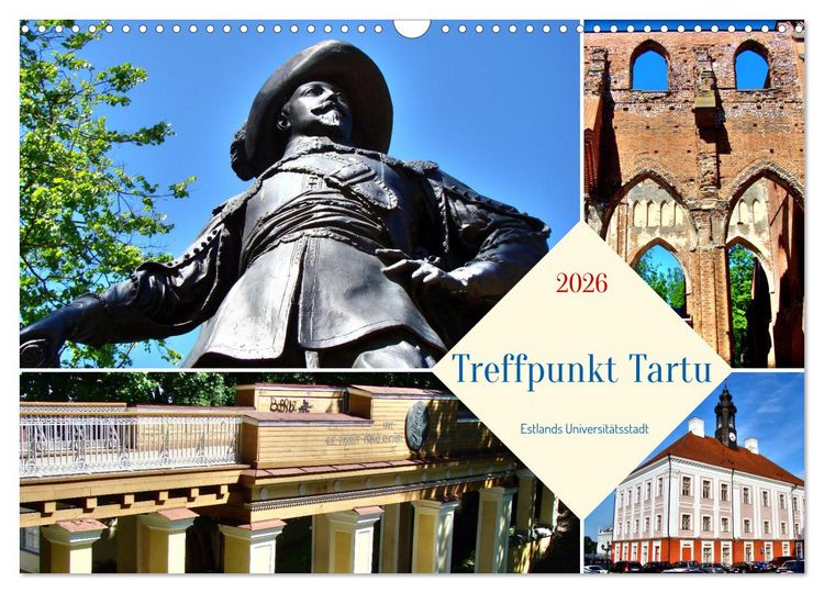 Produktbild: Treffpunkt Tartu - Estlands Universit&auml;tsstadt (Wandkalender 2026 DIN A3 quer), CALVENDO Monatskalender