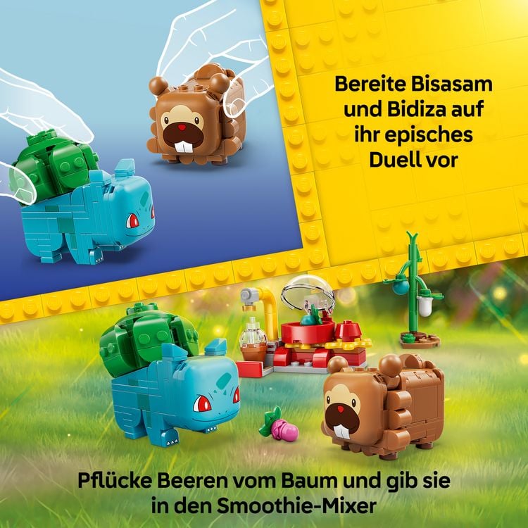 Produktbild: LEGO Pok&eacute;mon SMART Play: Beerenfete mit Bisasam und Bidiza kompatibles Set 72155