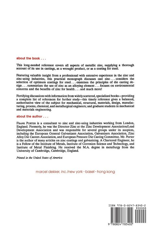 Produktbild: Zinc Handbook