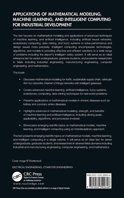 Produktbild: Applications of Mathematical Modeling, Machine Learning, and Intelligent Computing for Industrial Development