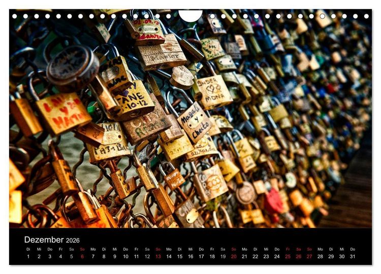 Produktbild: Paris - Impressionen einer Weltstadt (Wandkalender 2026 DIN A4 quer), CALVENDO Monatskalender