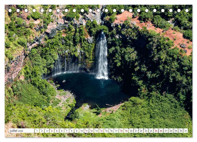 Produktbild: &Icirc;le de la R&eacute;union - Le paradis fran&ccedil;ais dans l'oc&eacute;an Indien (Calendrier de bureau 2026 DIN A5 vertical), CALVENDO calendrier mensuel