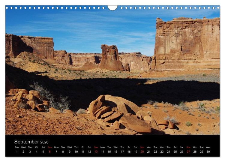Produktbild: Spectacular Utah / UK-Version (Wall Calendar 2026 DIN A3 landscape), CALVENDO 12 Month Wall Calendar