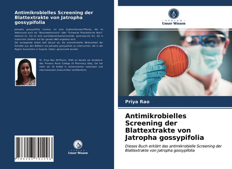 Produktbild: Antimikrobielles Screening der Blattextrakte von Jatropha gossypifolia