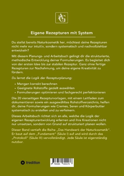 Produktbild: Naturkosmetik - Die Rezeptur-Logik - S&auml;ule II - Eigene Rezepte entwickeln