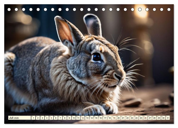 Produktbild: M&uuml;mmelm&auml;nner - Goldige Kaninchen (Tischkalender 2026 DIN A5 quer), CALVENDO Monatskalender