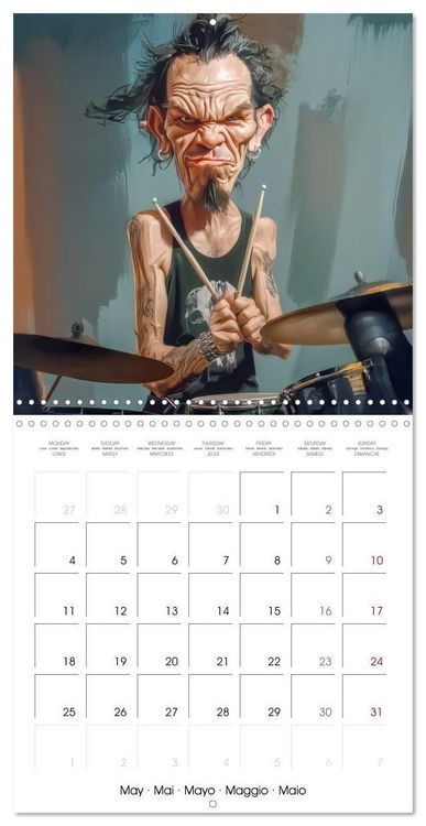 Produktbild: Brunner-Klaus, L: Music with emotion - caricatures (Wall Cal