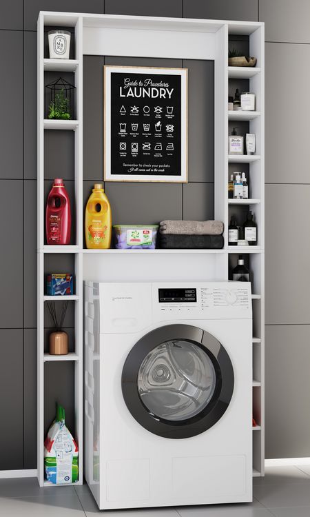 Produktbild: Holz Wandregal &Uuml;berbau WC Bad Regal Tinol XL