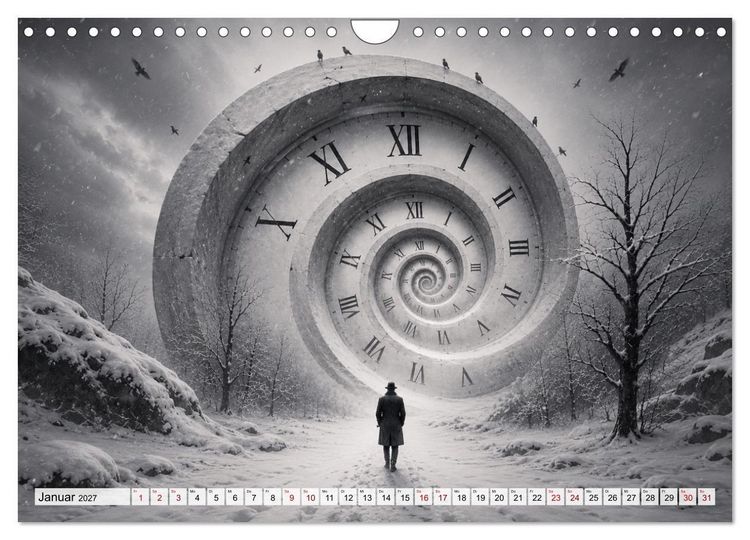 Produktbild: Fantastische Illusionen - Mystischer Kunstkalender (Wandkalender 2027 DIN A4 quer), CALVENDO Monatskalender