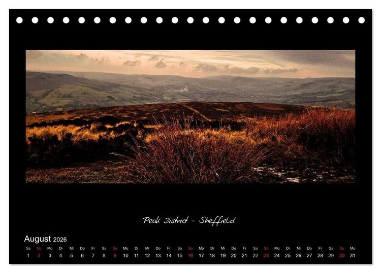 Produktbild: Amazing England - England's sch&ouml;nste Seiten (Tischkalender 2026 DIN A5 quer), CALVENDO Monatskalender