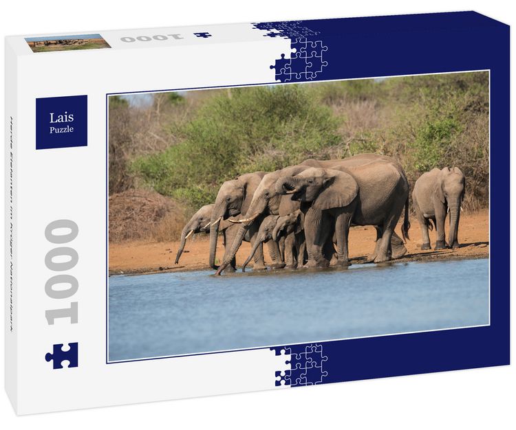 Produktbild: Lais Puzzle Herde Elefanten im Kr&uuml;ger Nationalpark 1000 Teile