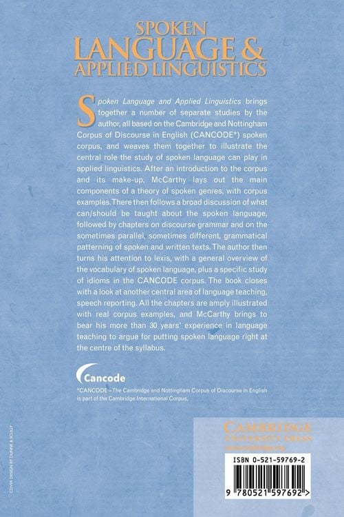 Produktbild: Spoken Language and Applied Linguistics