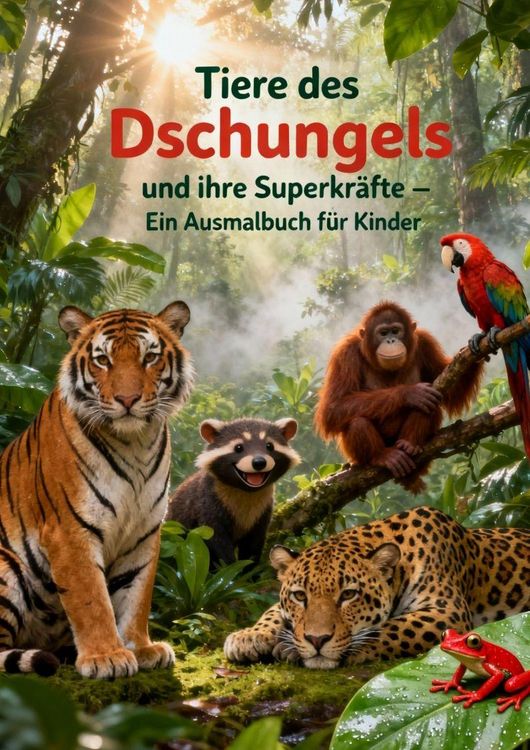 Produktbild: Das gro&szlig;e Ausmal- & Lernbuch: Tiere des Dschungels und ihre Superkr&auml;fte