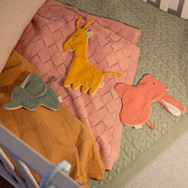 Produktbild: sigikid 39800 - Baby Musselin Knister Schnuffeltuch Giraffe