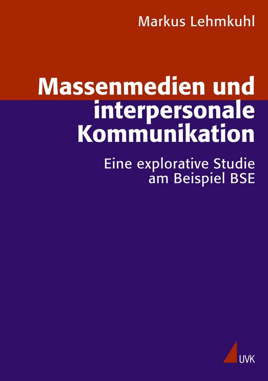 Produktbild: Massenmedien und interpersonale Kommunikation