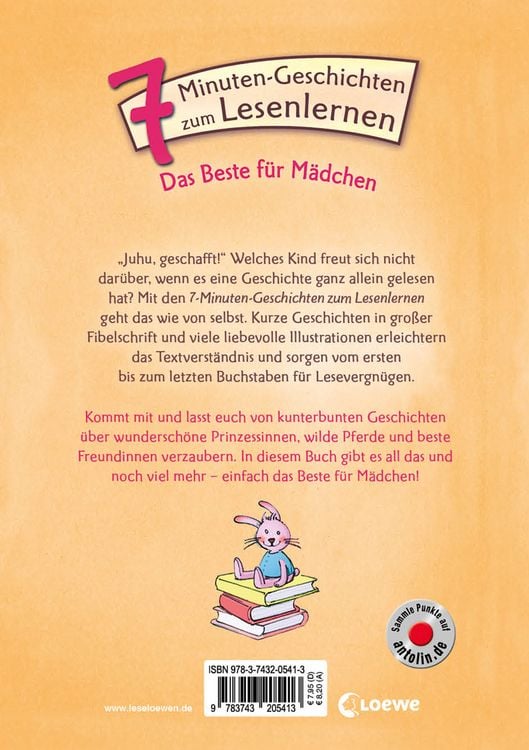 Produktbild: Lesel&ouml;wen - Das Original - 7-Minuten-Geschichten zum Lesenlernen - Das Beste f&uuml;r M&auml;dchen