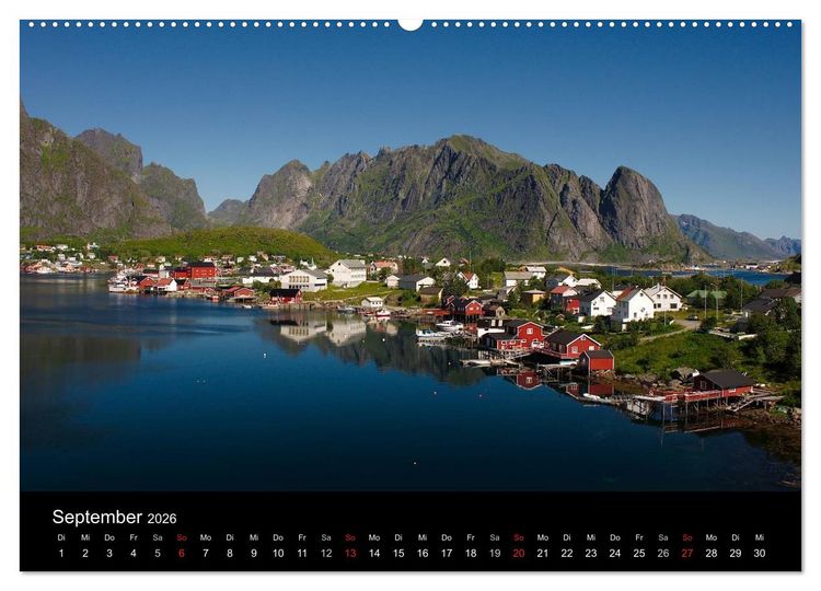 Produktbild: Lofoten (Wandkalender 2026 DIN A2 quer), CALVENDO Monatskalender