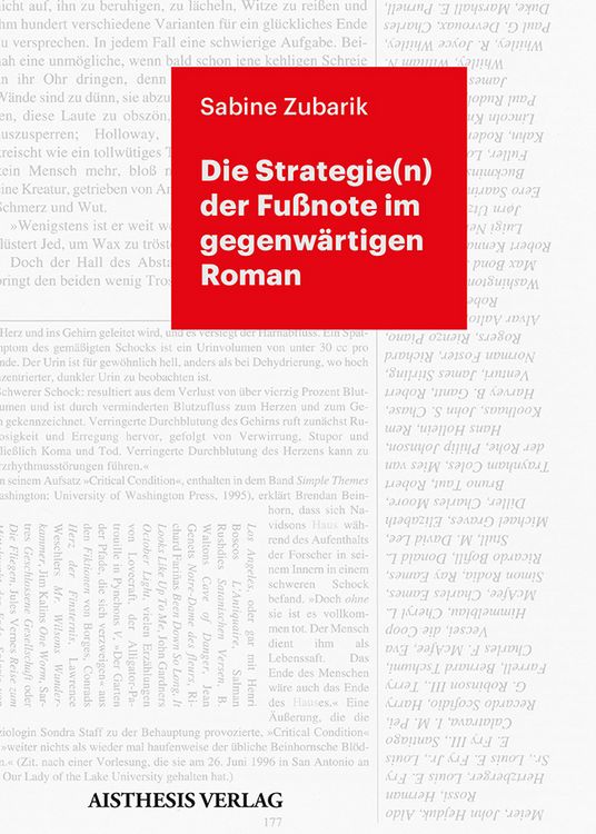Produktbild: Die Strategie(n) der Fu&szlig;note im gegenw&auml;rtigen Roman