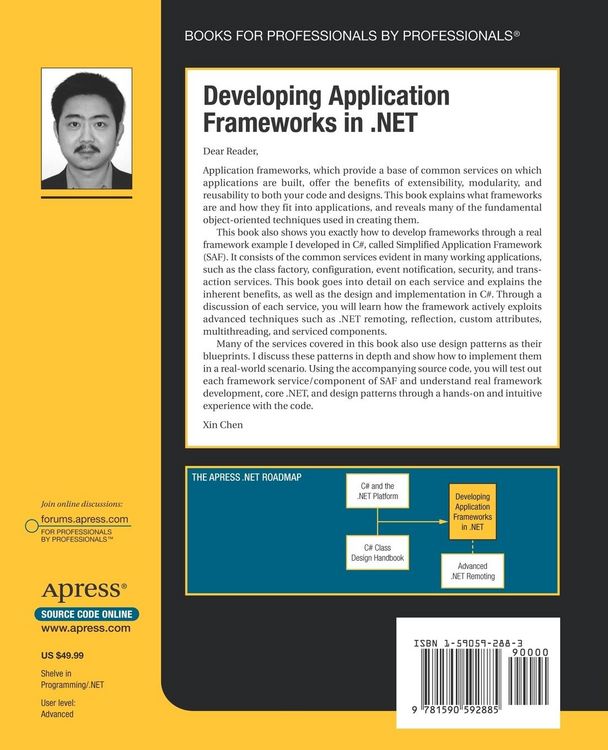 Produktbild: Developing Application Frameworks in .NET