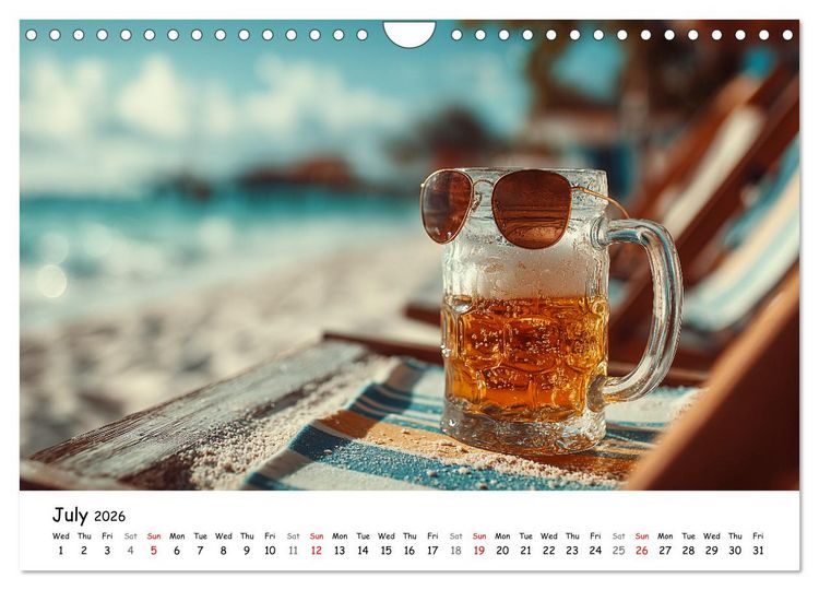Produktbild: A Year of Beer - Bavarian Brews and Scenic Views (Wall Calendar 2026 DIN A4 landscape), CALVENDO 12 Month Wall Calendar