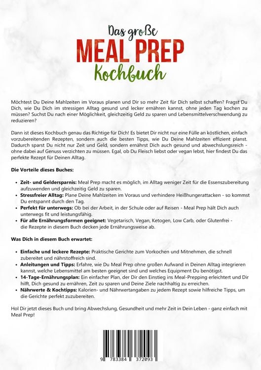 Produktbild: Das gro&szlig;e Meal Prep Kochbuch