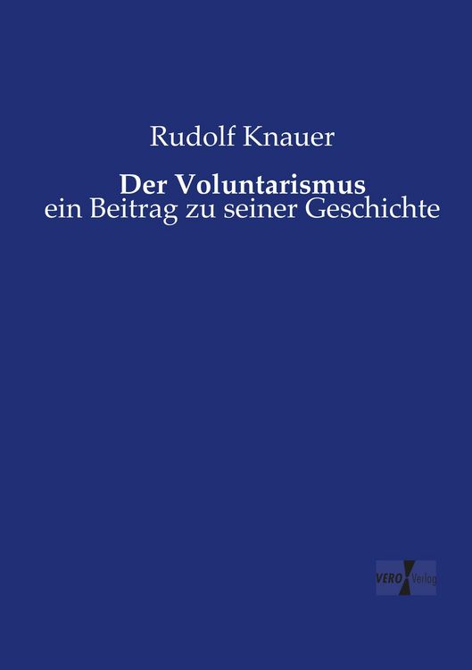 Produktbild: Der Voluntarismus
