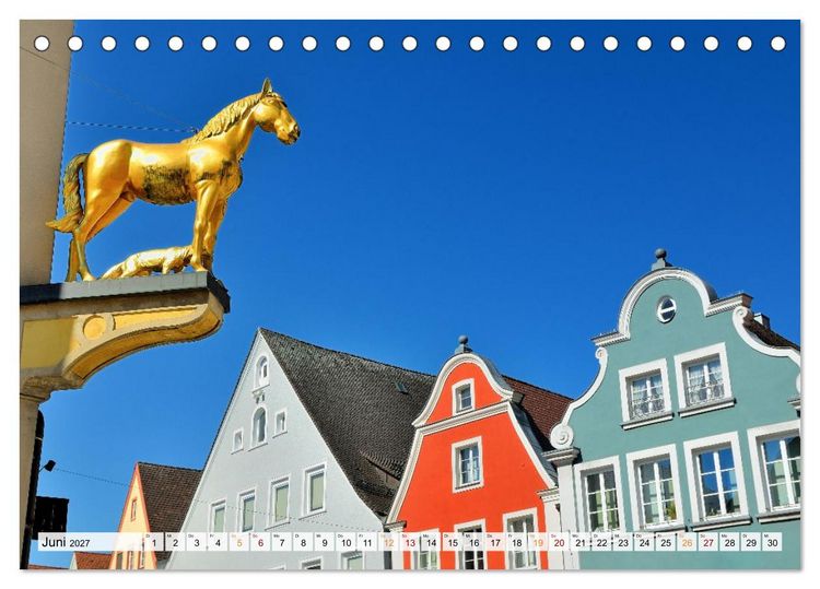 Produktbild: Ellwangen - Jagst im Ostalbkreis (Tischkalender 2027 DIN A5 quer), CALVENDO Monatskalender