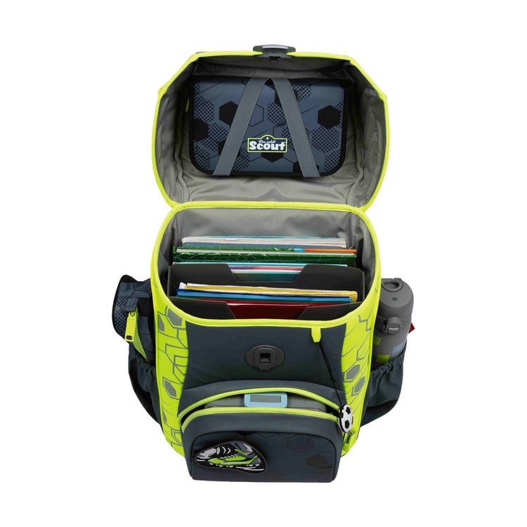 Produktbild: Scout Schulranzen Set Neo Superflash Extreme, Schulranzen Set, 4tlg, Soccers Star